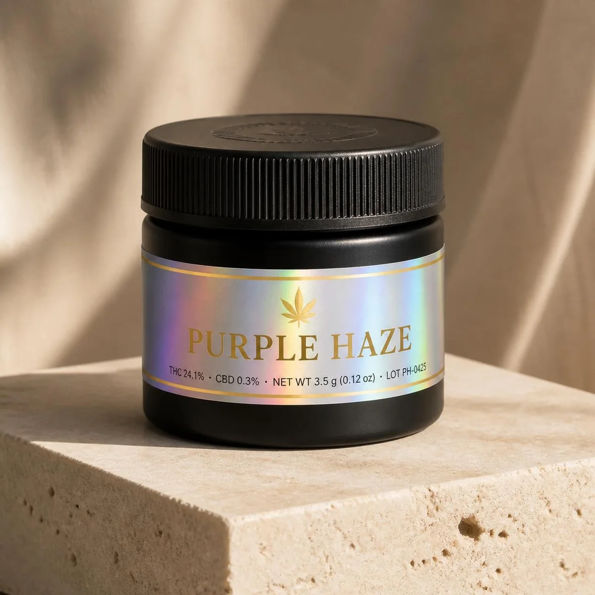 Flower jar wrap labels — Holographic wrap label