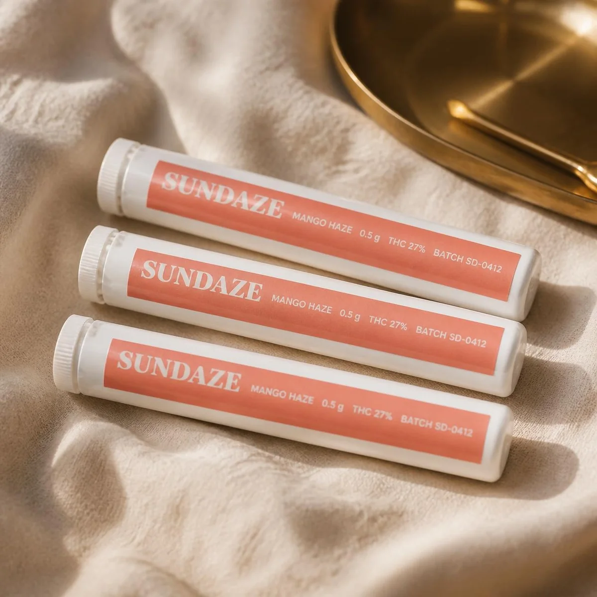 Pre-roll tube labels — Slim gloss wrap labels